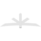 Ekena Millwork Alberta Architectural Grade PVC Gable Bracket, 96"W x 32"H x 2"D x 6"F, 8/12 Pitch GBP096X32X0206ALB00 - alternate 4